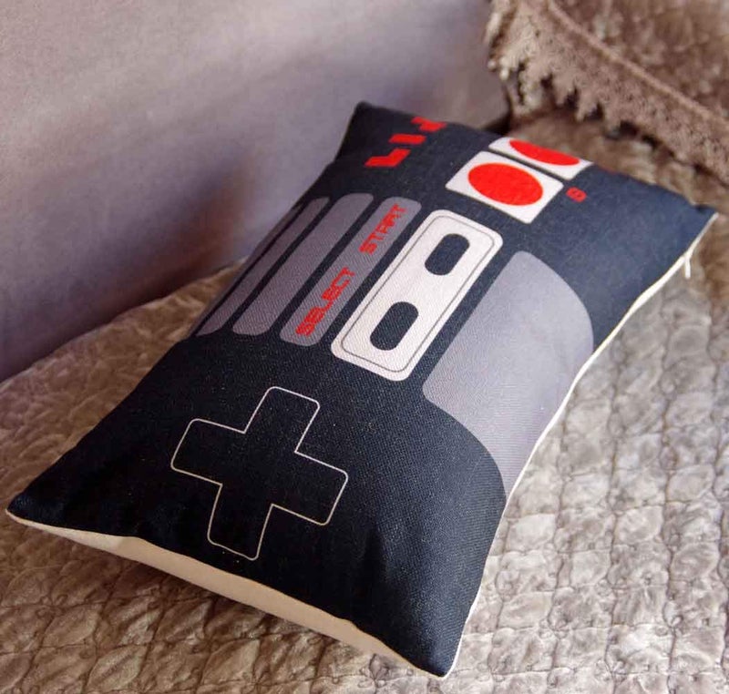 FAVDEC Decorative Game Pad Pillow Cover 12 Inches x 20 Inches, Throw Pillow Cover with Gamepad Pattern, Cover only - Image 3